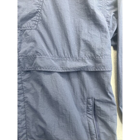 Members Only Nylon Windbreaker Rain Jacket Navy Blue Lightweight XL - Picture 4 of 11